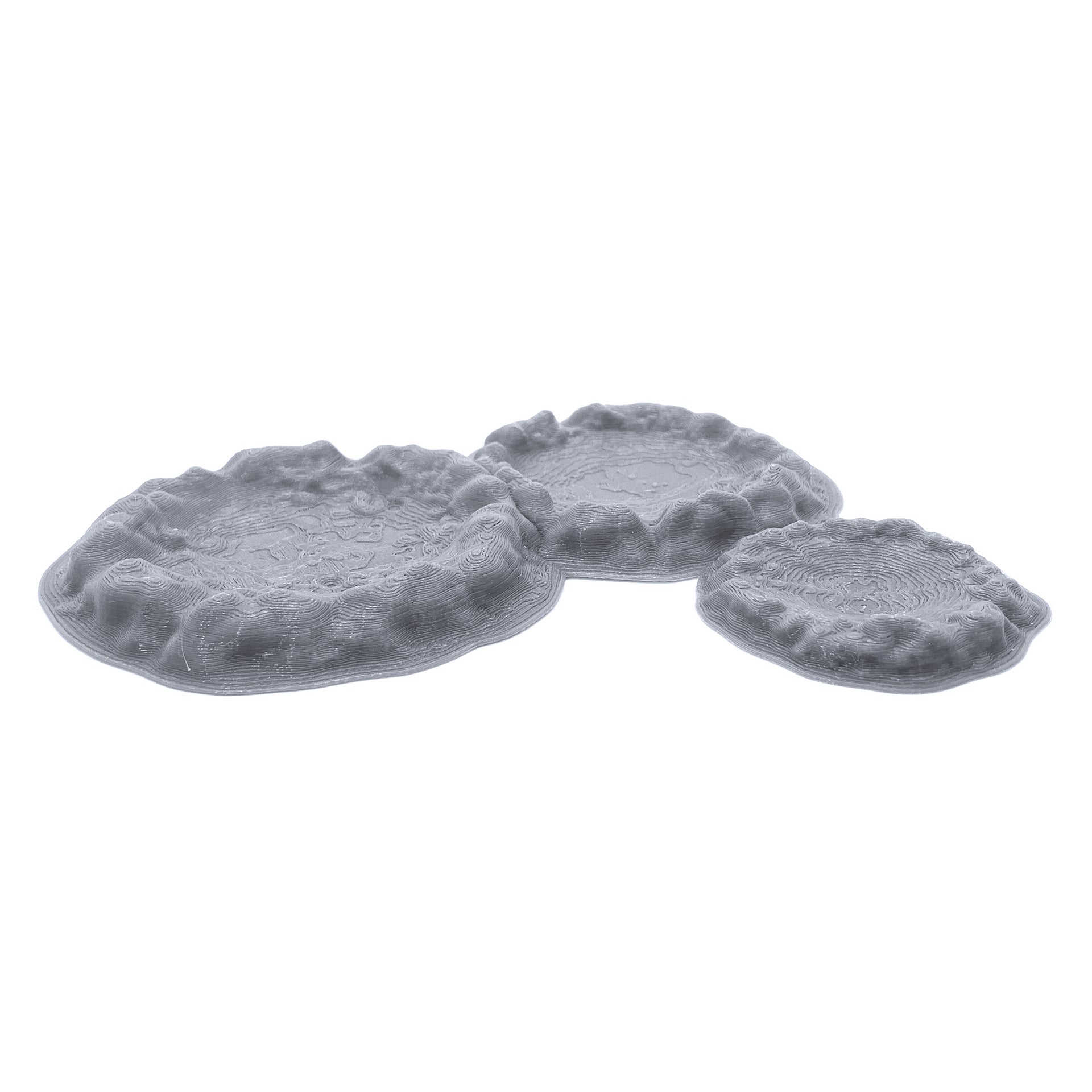 Blast Craters, 3D Printed Tabletop RPG Scenery Wargame Terrain 28mm Miniatures