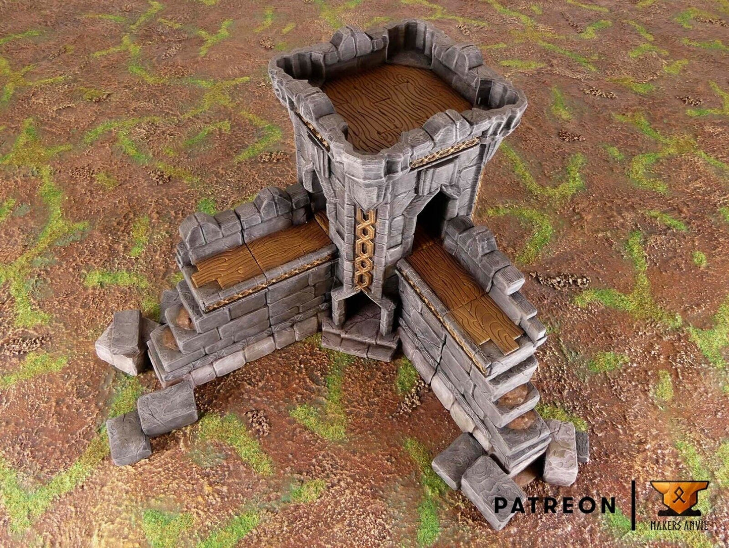 Dwarf Settlement Wall Corner Tower